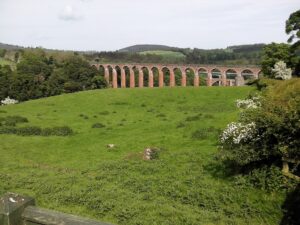 Trimontium Aamphitheatre and Victorian Viaduct, Melrose.Visit when staying at Bonchester Bridge Caravan & Camping, Scottish Borders